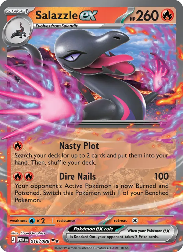 Salazzle ex — Perfect Order card #016