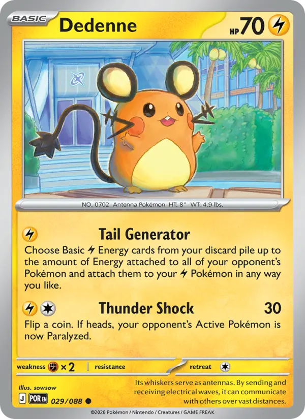 Dedenne — Perfect Order card #029