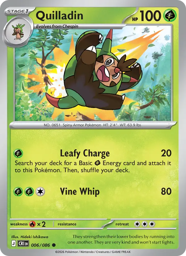 Quilladin — Chaos Rising card #006