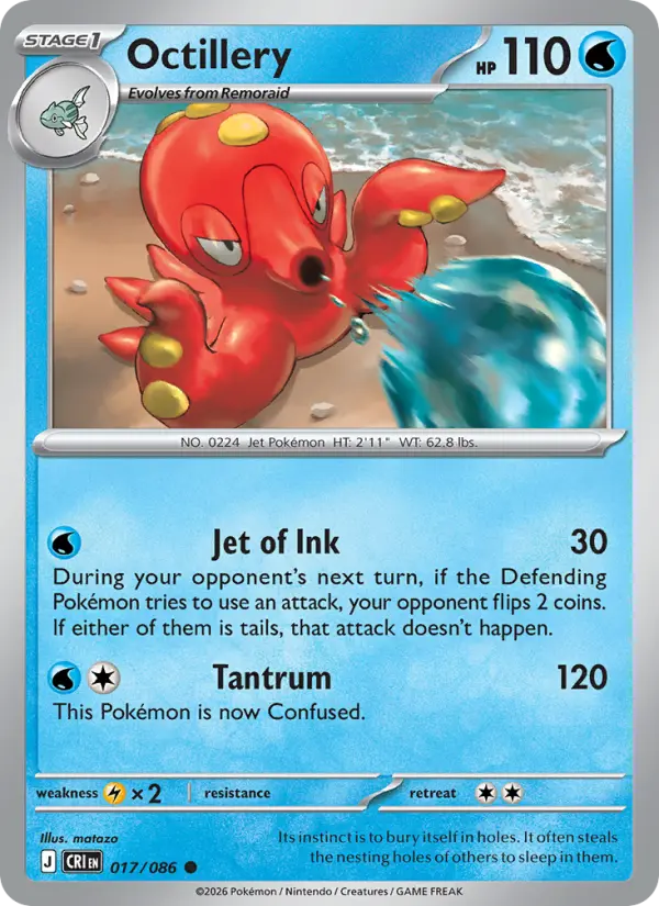 Octillery — Chaos Rising card #017