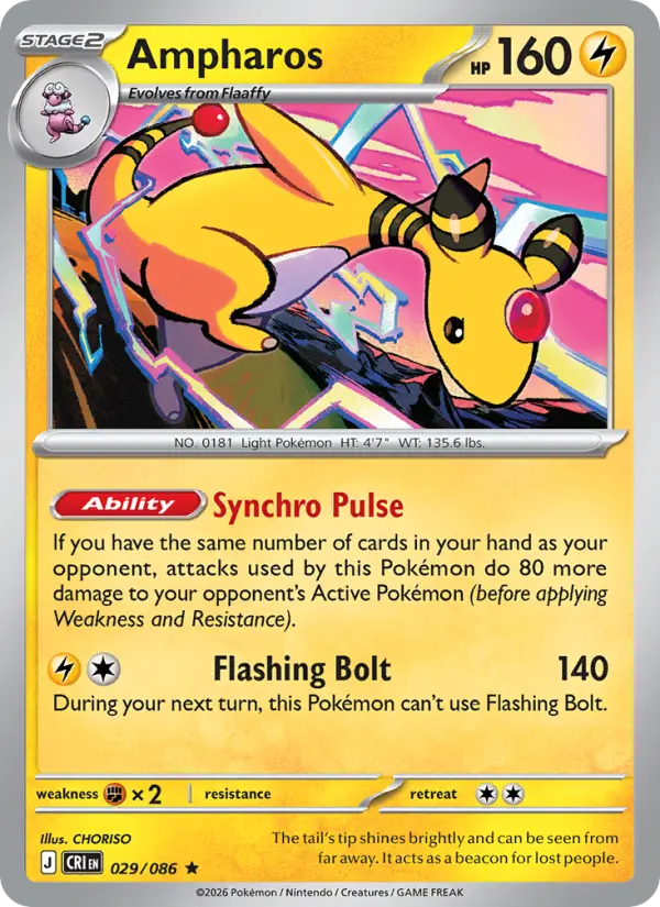 Ampharos — Chaos Rising card #029