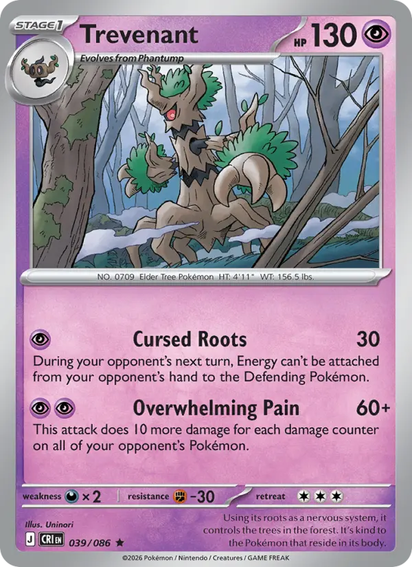 Trevenant — Chaos Rising card #039