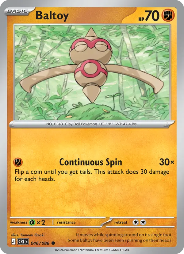 Baltoy — Chaos Rising card #046