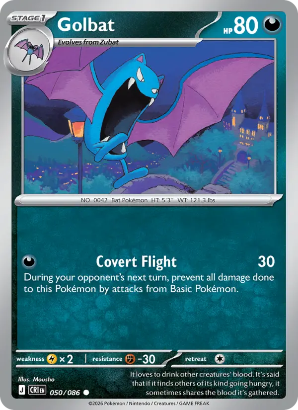 Golbat — Chaos Rising card #050