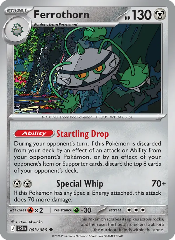 Ferrothorn — Chaos Rising card #063