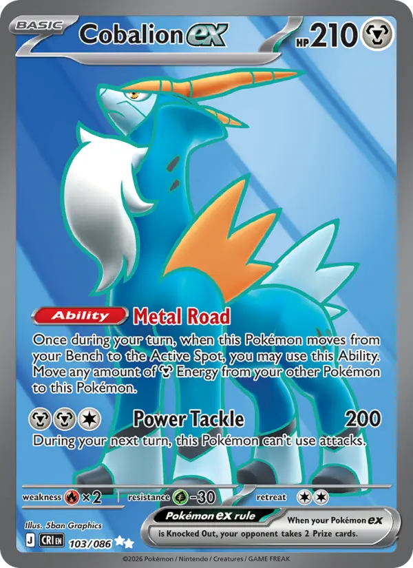 Cobalion ex — Chaos Rising card #103