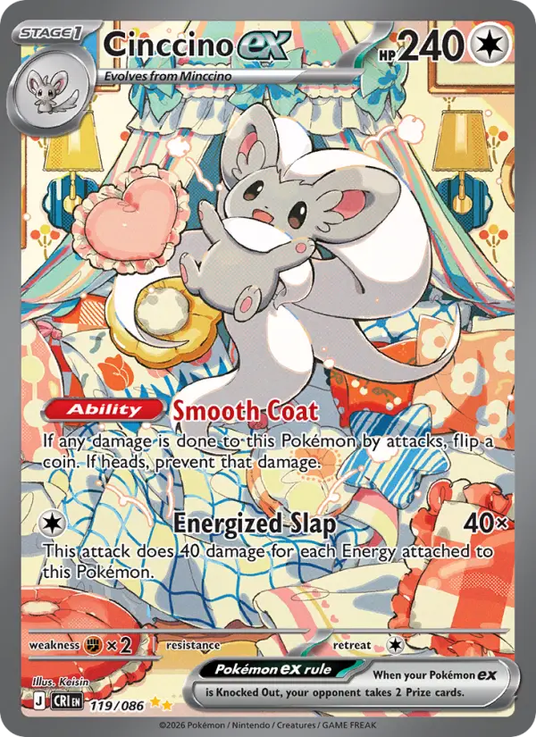 Cinccino ex — Chaos Rising card #119