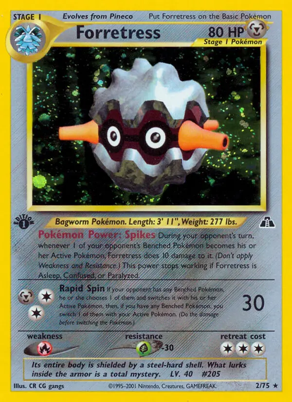 Forretress — Neo Discovery card #2