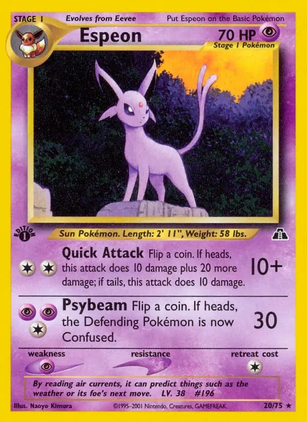 Espeon — Neo Discovery card #20