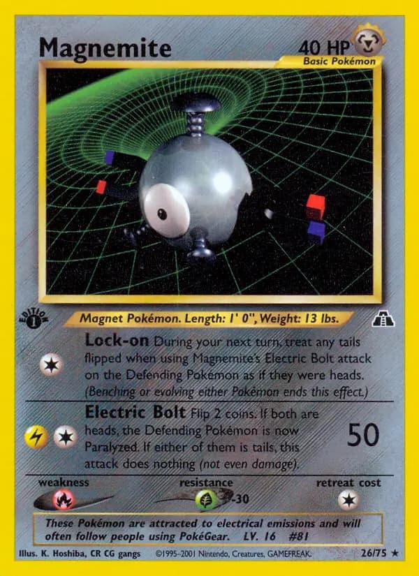 Magnemite — Neo Discovery card #26