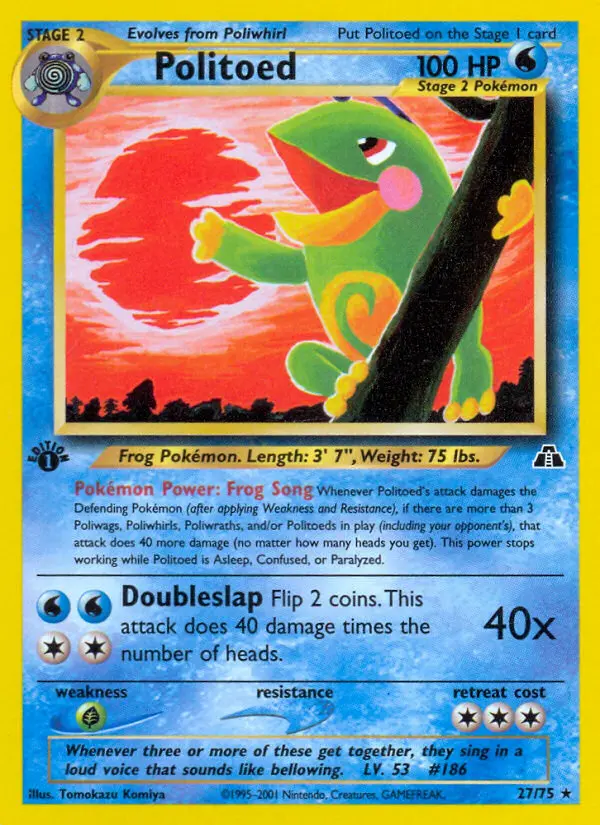 Politoed — Neo Discovery card #27