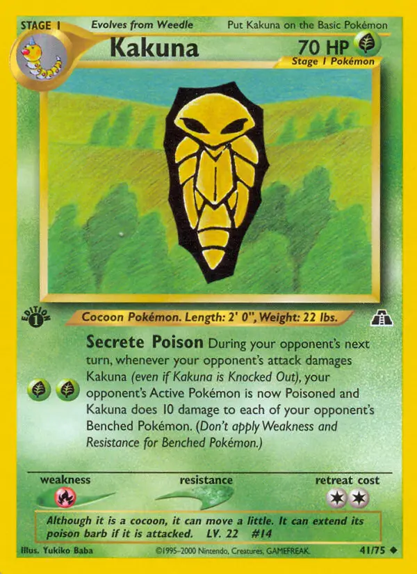 Kakuna — Neo Discovery card #41