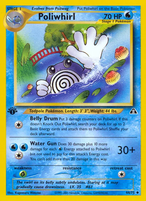 Poliwhirl — Neo Discovery card #44