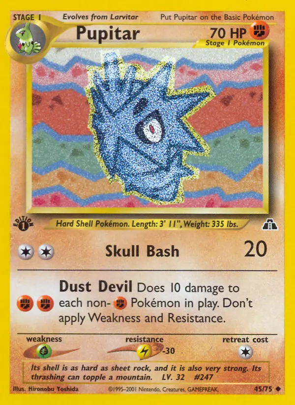 Pupitar — Neo Discovery card #45