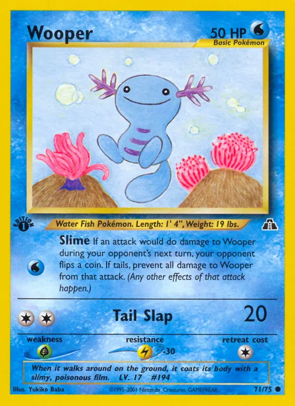 Wooper — Neo Discovery card #71