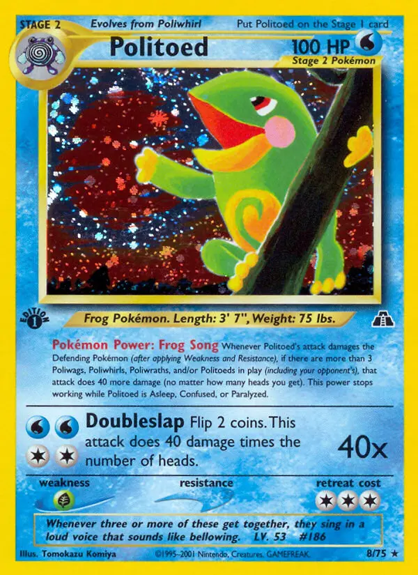 Politoed — Neo Discovery card #8