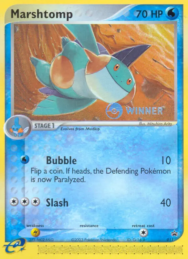 Marshtomp — Nintendo Black Star Promos card #11