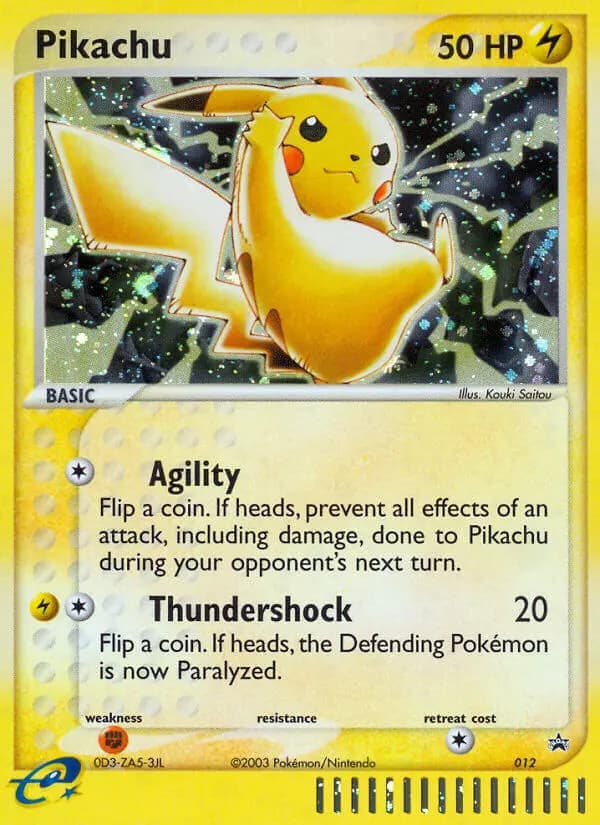 Pikachu — Nintendo Black Star Promos card #12