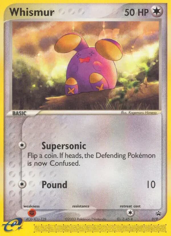 Whismur — Nintendo Black Star Promos card #19