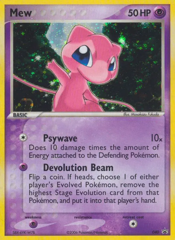 Mew — Nintendo Black Star Promos card #40