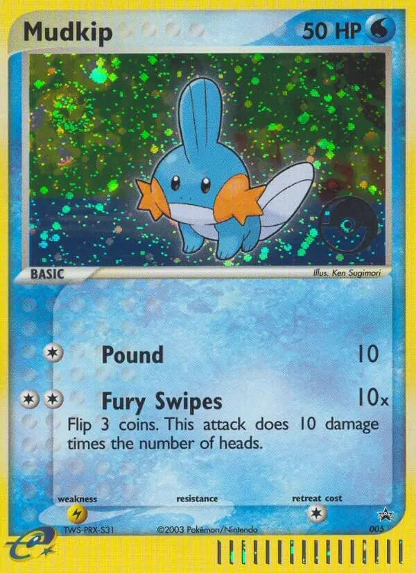 Mudkip — Nintendo Black Star Promos card #5