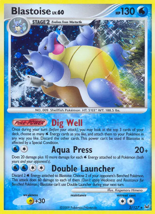 Blastoise — Platinum card #2