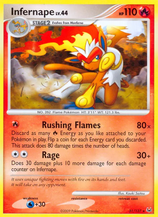Infernape — Platinum card #31