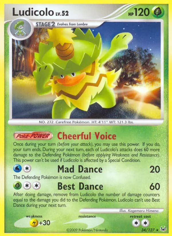 Ludicolo — Platinum card #34