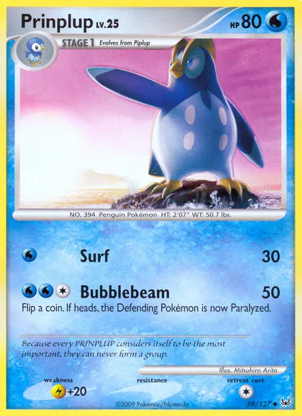 Prinplup — Platinum card #59
