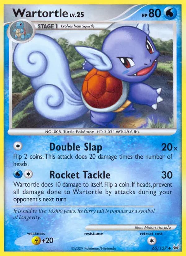 Wartortle — Platinum card #65