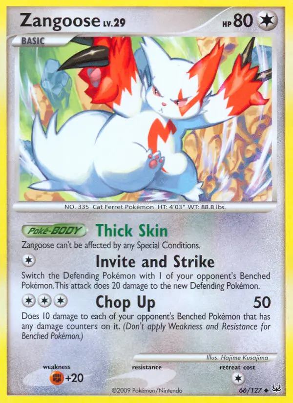 Zangoose — Platinum card #66