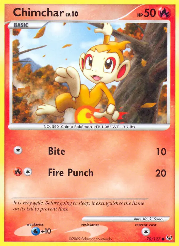 Chimchar — Platinum card #70