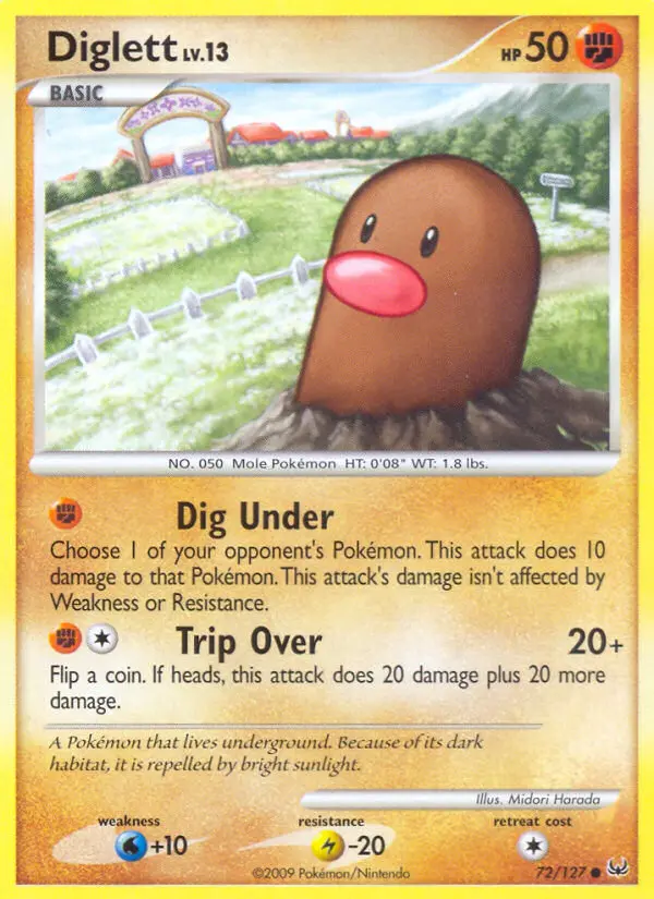 Diglett — Platinum card #72