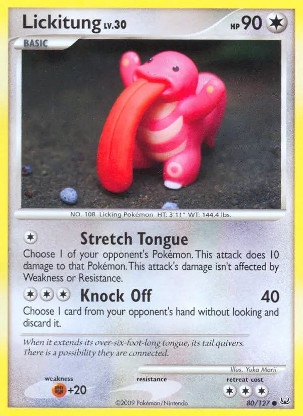 Lickitung — Platinum card #80