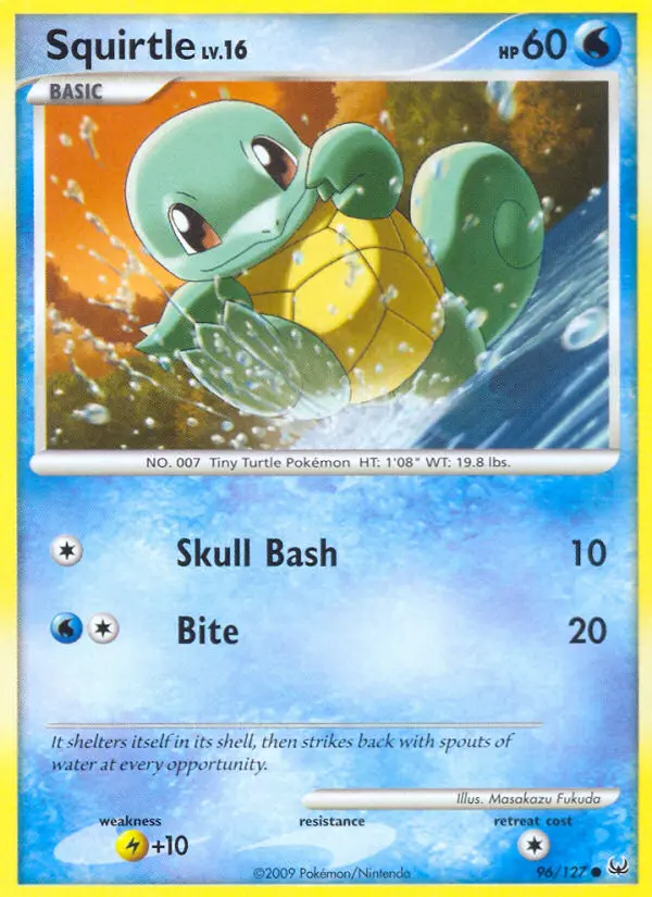 Squirtle — Platinum card #96