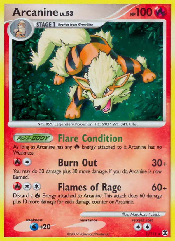 Arcanine — Rising Rivals card #1