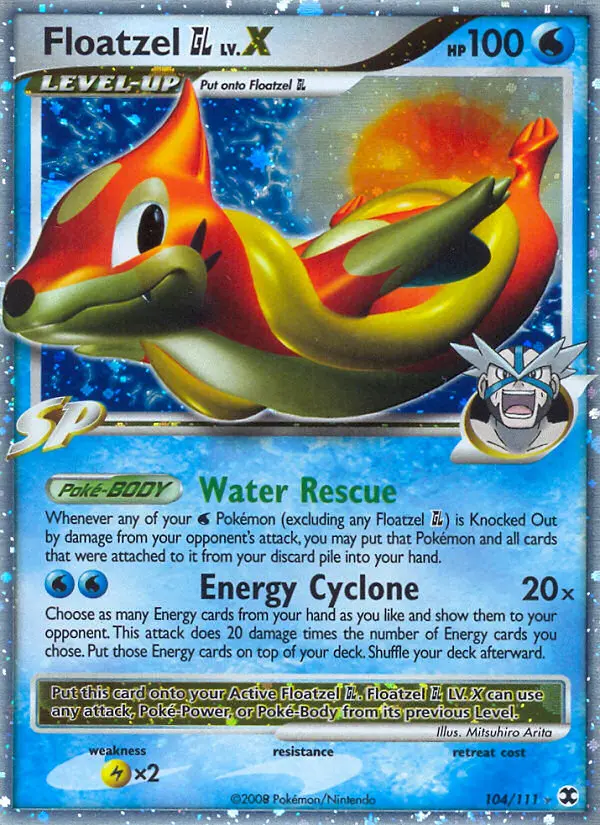 Floatzel GL — Rising Rivals card #104