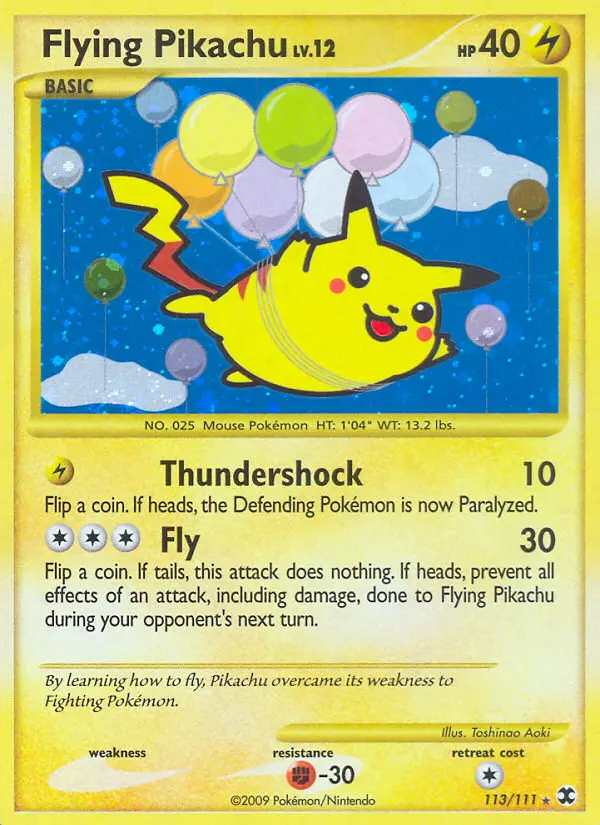 Flying Pikachu — Rising Rivals card #113