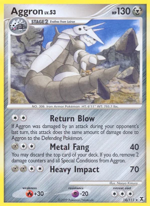 Aggron — Rising Rivals card #14