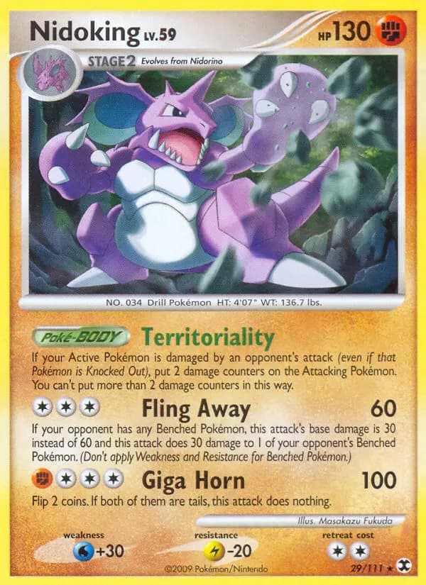 Nidoking — Rising Rivals card #29