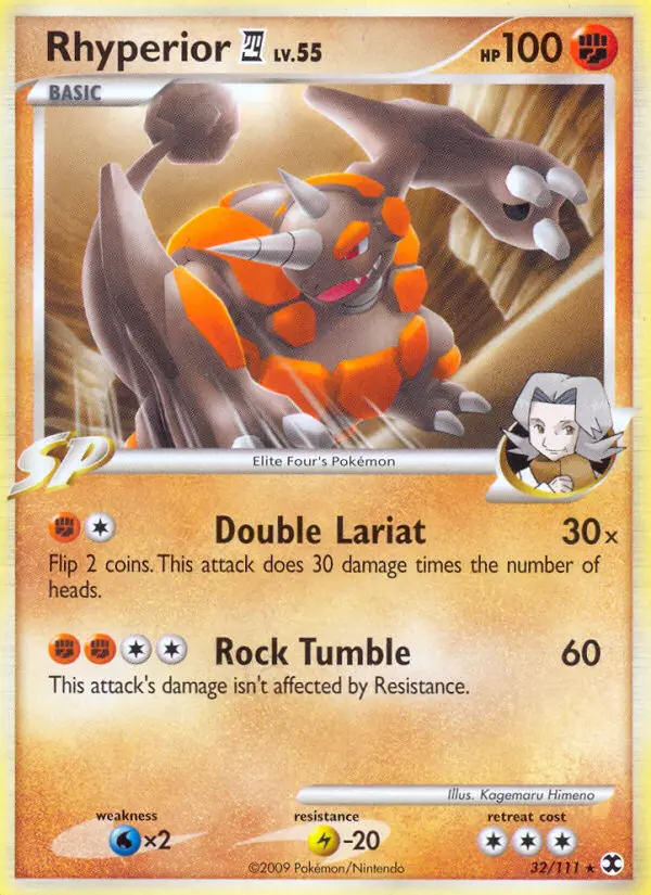 Rhyperior 4 — Rising Rivals card #32