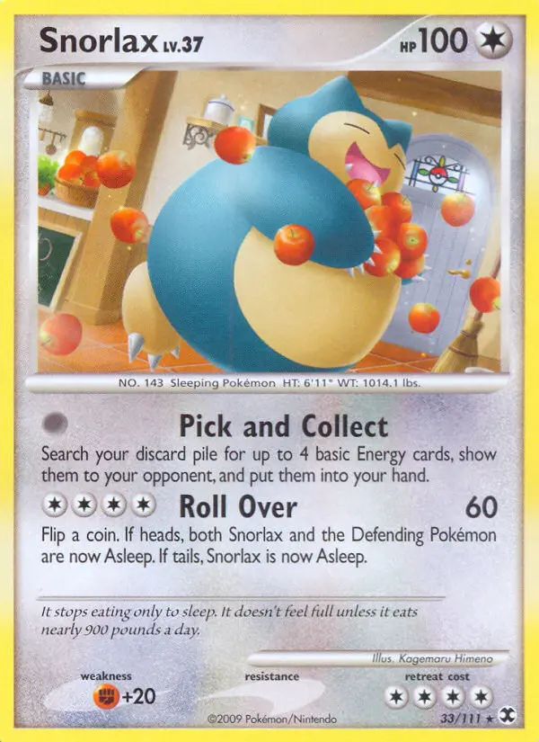 Snorlax — Rising Rivals card #33