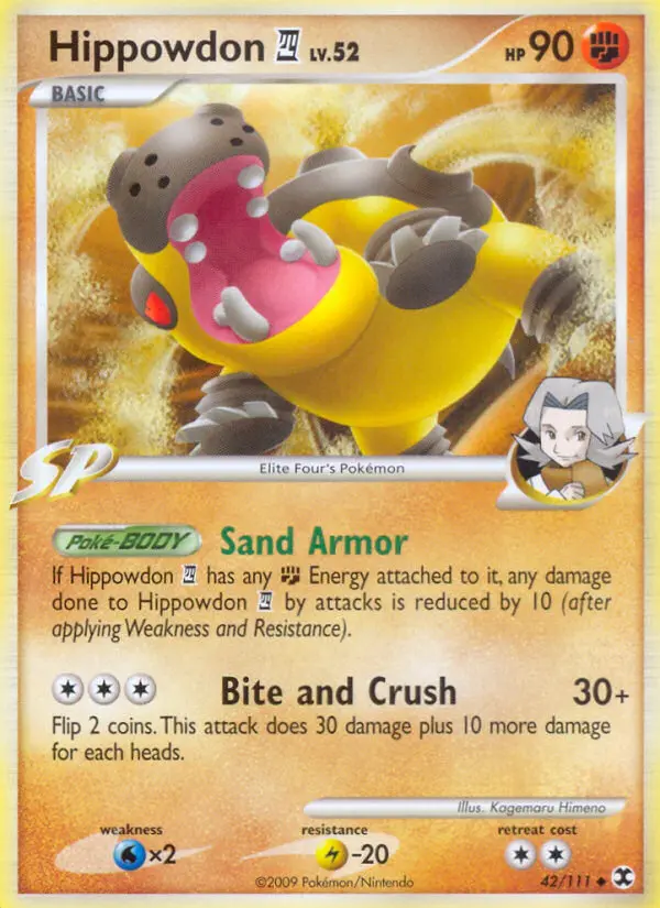 Hippowdon 4 — Rising Rivals card #42