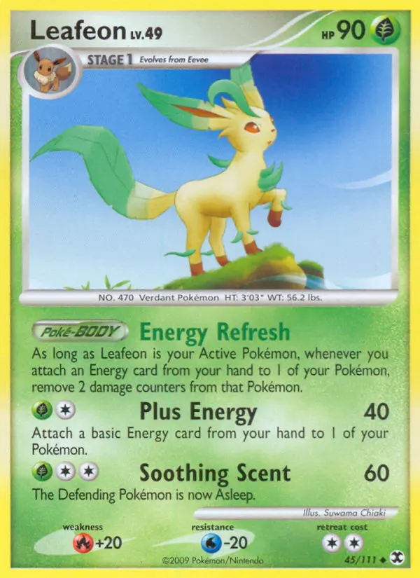 Leafeon — Rising Rivals card #45