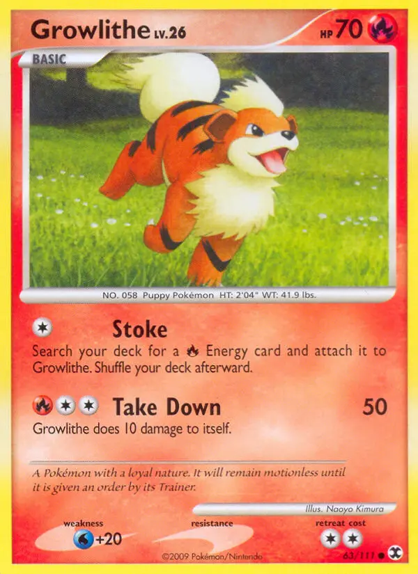 Growlithe — Rising Rivals card #63