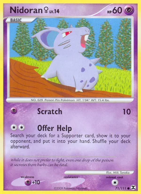 Nidoran♀ — Rising Rivals card #71