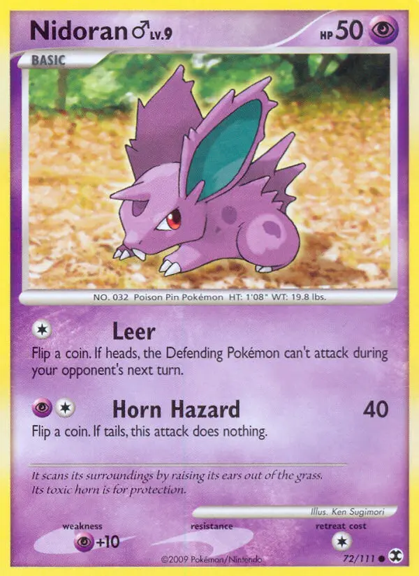 Nidoran♂ — Rising Rivals card #72