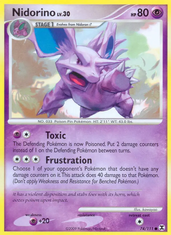 Nidorino — Rising Rivals card #74