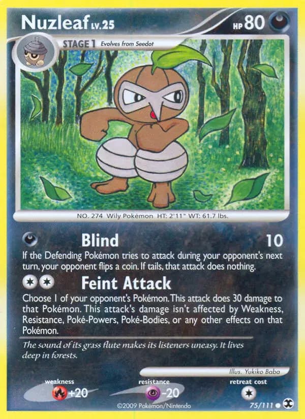 Nuzleaf — Rising Rivals card #75
