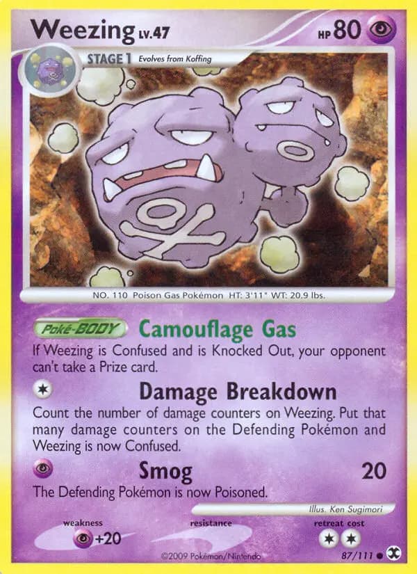 Weezing — Rising Rivals card #87
